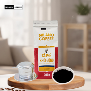 กาแฟโรบัสต้าเวียดนามบดละเอียด รสเข้มข้น คั่วเข้มแบบมิลานโก โคอิ ดง สำหรับกาแฟดำแบบดั้งเดิมและกาแฟผสมนม - Product Image 4