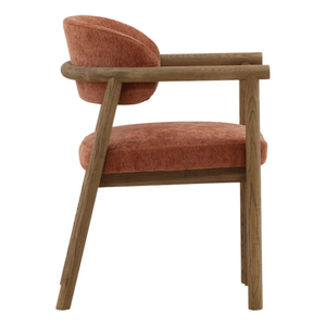 Silla de Comedor Tapizada de Estilo Moderno de Mediados de Siglo, con Patas de Madera, Asiento y Respaldo de Terciopelo, Muebles para el Hogar - Product Image 4