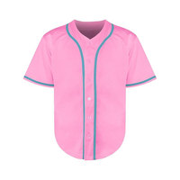 Maillot de baseball noir personnalisé unisexe à manches courtes, uniforme en maille respirante sublimée pour adultes, toutes saisons, fermeture à boutons