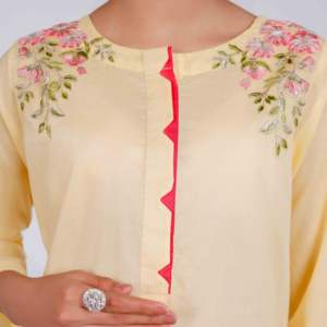 Costume Cambric brodé PS4329 Robes de cocktail 2 pièces avec broderie complexe - Product Image 3