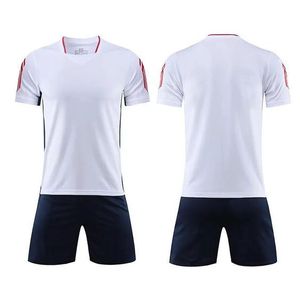 Conjunto de Camiseta de Fútbol Blanca con Contraste de Color, Camiseta Deportiva y Pantalones Cortos, Uniforme de Entrenamiento, Ropa de Equipo - Product Image 2