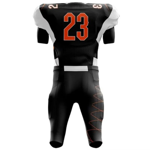 Couleurs et styles personnalisés, unisexe, adulte, prix bas, séchage rapide, uniforme confortable, 100% polyester, ensemble maillot et pantalon de football américain - Product Image 5