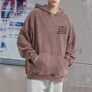 Sweat à capuche chrétien en molleton de coton premium avec broderie « Dieu Bénit la Foi », personnalisable, vente en gros directe usine - Product Image 2