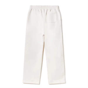 Longline Curved Hem Men Baggy <b>Trouser</b> Hip Hop Streetwear Extended Length Custom Printing Branding Blank Pique Pants - Product Image 2