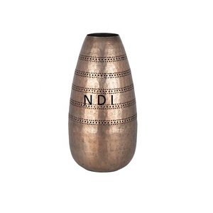 Table Top Decorative Metal Flower <b>Vases</b> For Hotel Home and Restaurant Table Decoration <b>Vases</b> Hand <b>Engraved</b> Decorative Flower Pot - Product Image 4