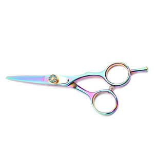 Tijeras de Barbero de Acero Inoxidable de Alta Calidad con Mango Recubierto de Acero Inoxidable, Punta de Cuchilla Recta para Diestros, para Peluquería y Estética - Product Image 6