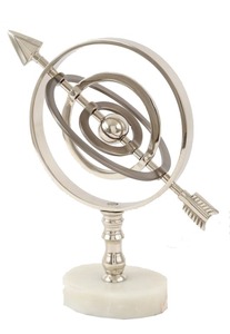 Globe Armilaire en Métal Décoratif, Centre de Table Personnalisable, Articles de Décoration, Cadeau Original - Product Image 2