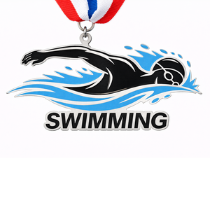 Medallas de natación de metal personalizadas para eventos de campamentos de verano, premios, souvenirs y competiciones. - Product Image 5