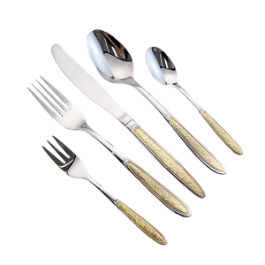 Assured quality stainless steel cutlery <b>set</b> with designable handles perfect for <b>serving</b> desserts, and <b>beverages</b> - Product Image 4
