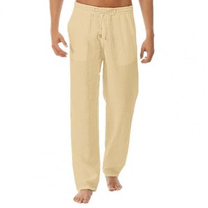 <b>Yoga</b> Trouser Drawstring Mid Waist New <b>Men</b> Solid Color Best Cargo <b>Pant</b> High Quality Polyester/Cotton Corduroy Casual Fleece - Product Image 4