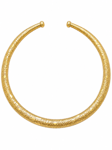 Handcrafted Brass Hasli Choker | Traditional Indian Jewelry - Product Image 1