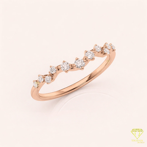 Anillo de compromiso de moissanita contemporáneo de alta calidad para mujer con un hermoso diseño de joyería disponible al mejor precio - Product Image 2