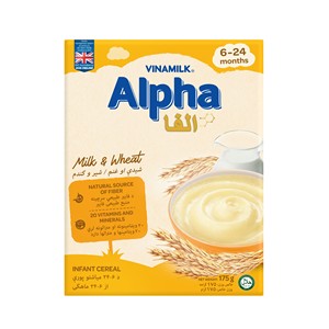 Vinamilk Alpha-Céréales pour les enfants de six mois-Saveur Lait Blé-175g x 48 Boîtes par Carton - Product Image 2