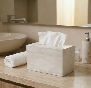 JANNAT EXPORT Eco-Friendly Modern <b>Marble</b> Tissue Box with Handmade Finishing Work Unique Style Price Model MTB-62 Uttar Pradesh - Product Image 4