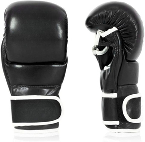 Gants de boxe en cuir pour l'entraînement, à doigts entiers, avec fermeture auto-agrippante au poignet, anti-humidité, unisexe, pour adultes de 14 ans et plus - Product Image 3
