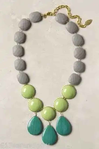 Collier géométrique irrégulier bohème, accessoires colorés, bijoux en résine colorée, cadeaux pour femmes - Product Image 3