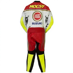 Traje de Carreras MotoCP de Kevin Schwantz, Mono de Piel de Vaca/Canguro para Motocicleta, Traje de Pista/Conducción para Motociclistas con Armadura de Nivel 2 - Product Image 2