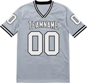 Camiseta Deportiva de Malla con Pedrería Personalizada al por Mayor, Estilo Urbano para Hombre, Sublimación, Cuello en V, Camiseta de Fútbol Americano - Product Image 4
