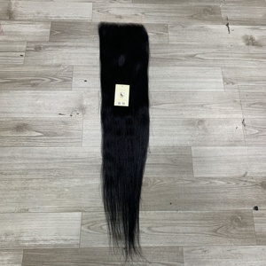 Venta al por mayor de encaje frontal recto cutícula completa alinear nueva llegada gancho completo cierre HD suizo pelo crudo cabello humano vietnamita - Product Image 3