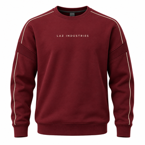 Vente Flash : Sweat-shirt Homme Oversize Basique Hiver, Logo Personnalisé Brodé, Design Unique, Molleton Coton 500 GSM, Épaules Tombantes - Product Image 4