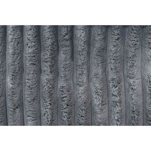 Canapé sectionnel inclinable Power Motion en velours côtelé imitation fourrure couleur fumée - Product Image 4