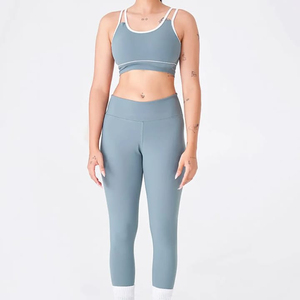 Women's Yoga Set 2-Piece Breathable Spandex/Nylon High Waist Gym Fitness Wear New Style Custom Reasonable Price - Product Image 5