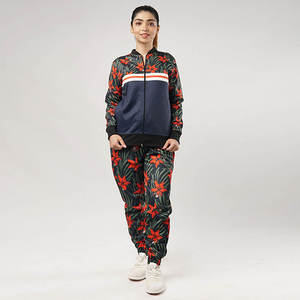 New Arrival Loungewear Women's 2 Piece Tracksuit <b>Set</b> Casual <b>Sweater</b> Outfit Pants <b>Set</b> Zipper Fitness Hoodie With Wide Leg Pants - Product Image 1
