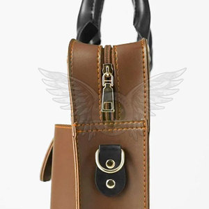 Sac à bandoulière en cuir véritable de haute qualité, personnalisable, durable, pour ordinateur portable, idéal pour les voyages, les réunions, le travail quotidien, avec rangement organisé - Product Image 5