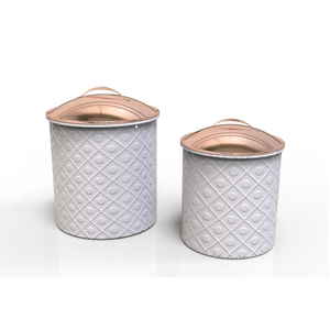 Decorative Marble Print Metal Storage Canister with Lid for Tea Coffee Sugar <b>Cookies</b> and Snacks Premium Kitchen Storage Canister - Product Image 5