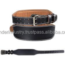 Ceinture de gymnastique de haute qualité avec logo personnalisé en cuir de vachette respirant pour le fitness, la musculation, le maintien du dos et l'haltérophilie - Product Image 4