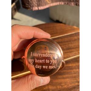 <b>Copper</b> Water Bottle With 2 Cups Traditional Design <b>Screw</b>-On Lid Reusable Travel Use Adults Metal Material Leakproof Eco Friendly - Product Image 3