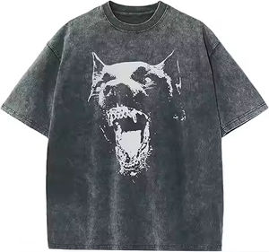 เสื้อยืดดีไซน์ล่าสุด ผ้าฝ้าย 100% เป็นมิตรกับสิ่งแวดล้อม ระบายอากาศได้ดี ขายส่ง เสื้อผ้าสตรีทแวร์ฤดูร้อน สไตล์ใหม่ พร้อมโลโก้สั่งทำ - Product Image 1