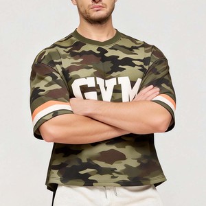 Pure Polyester Breathable Unique Style Street Wear Customized Over Sizes t Shirt - Product Image 4