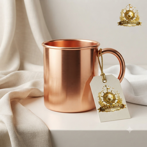 Mug Moscow Mule en Cuivre Pur Massif, Surface Lisse Sans Soudure, Vaisselle Métallique en Gros pour Bière, Cocktails et Eau Froide - Product Image 3