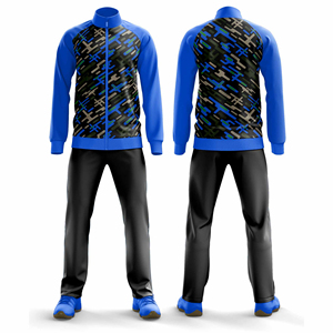 Survêtement en polyester avec logo personnalisé, vente en gros, OEM, ODM, qualité supérieure, ensemble veste et pantalon pour entraînement sportif, fabricant, usine - Product Image 1