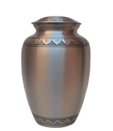 Pewter finished brass quality antique Metal Cremation Urn Manufacturer And Exporter Custom New Design Funeral Cremation Urn