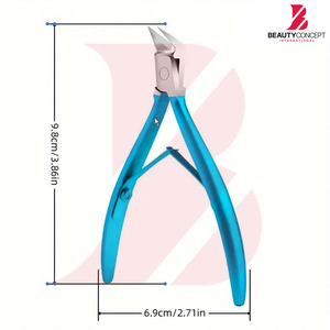 Cortacutículas de acero inoxidable personalizados con logotipo propio para uso en salones de belleza, herramienta de manicura duradera con mango de fácil agarre. - Product Image 5