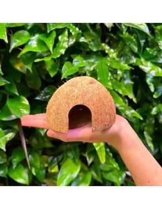 Nichoir et jouet cachette DIY écologiques en coquille de noix de coco fabriqués au Vietnam - Accessoire de cage naturel pour oiseaux et petits animaux - Product Image 5