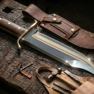 Couteaux Bowie professionnels avec lame fixe large et structure de poignée durable pour les activités de camping et les équipements de plein air - Product Image 5