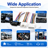Connecteur de diagnostic OBD universel personnalisé 16 broches, ligne complète mâle-femelle pour voitures