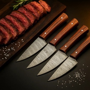 4PCS Viking Art 67-Layer Damascus Steel <b>Sharp</b> Durable Steak <b>Knife</b> <b>Set</b> Handmade Chef <b>Knives</b> Ambidextrous Professional Cooking - Product Image 1