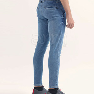 Pantalones Vaqueros para Hombre de Diseño Nuevo y Personalizado, de Alta Calidad, Color Sólido, Cómodos - Product Image 3