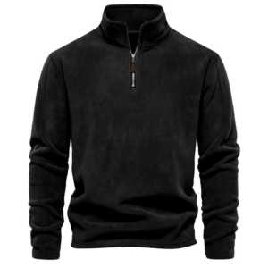 Veste polaire unisexe personnalisée grande taille, décontractée, chaude, écologique, respirante, coupe ample, coupe-vent, avec broderie Sherpa pour l'extérieur - Product Image 4