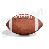 Maßgefertigter American Football Ball mit Anpassbarem Logo Professioneller Griff Outdoor-Kunstleder Leichtgewichtig Langlebig Umweltfreundlich für