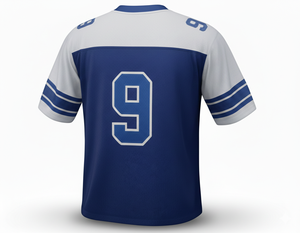 Maillot de football américain personnalisé pour homme adulte - 100% polyester, broderie par transfert thermique, séchage rapide, logo/numéro/nom personnalisés, faible MOQ - Product Image 2