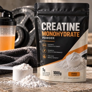 Creatina Monohidrato en Polvo Personalizada con Etiqueta Privada OEM ODM, 5g 1000g, Suplemento Deportivo Sabor Naranja - Product Image 5