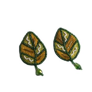 Pendientes de Moda Hechos a Mano con Cuentas Bordadas para Mujeres y Niñas, Joyería de Punto de Cruz de MD HANDICRAFTS - Product Image 2