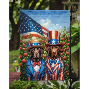 Drapeau américain multicolore Labrador Retriever Garden Flag Mailbox Drapeau décoratif de cour Bannière pour patio Artwork Flower Beds Garden - Product Image 3