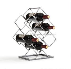 Estante de vino montado en la pared de diseño vintage en metal negro con elegante capacidad de 12 botellas perfecto para la decoración del bar y restaurante del hogar - Product Image 6