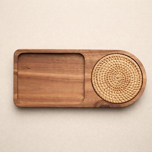 Bandeja de acacia para tiendas boutique, bandeja de acacia para tiendas de regalos, bandeja de acacia para tiendas de artesanías, bandeja de acacia para tiendas de productos orgánicos - Product Image 1